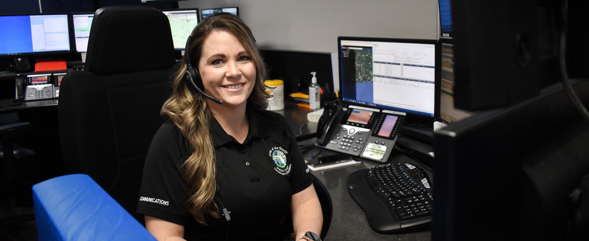 Dispatcher with headset